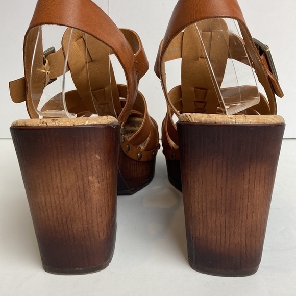 Korks Whitney Platform Sandals Sz 10 Fisherman Studded Heeled Boho Vacation - Picture 6 of 16